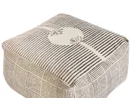 Pouf LUTZ Baumwolle Grau_993525