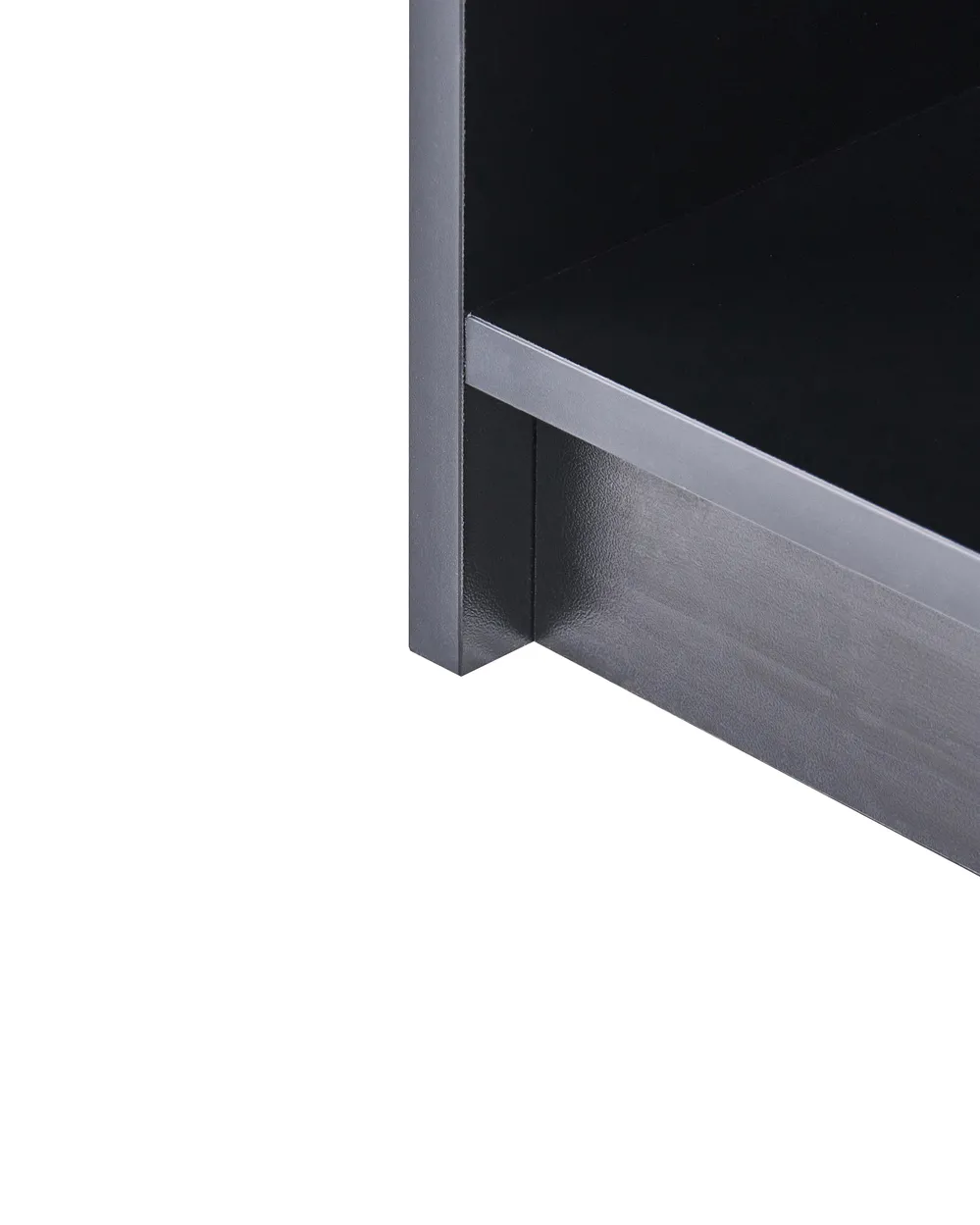 Bücherregal mit 3 Ebenen ZEHNA 117 cm Schwarz_1026526