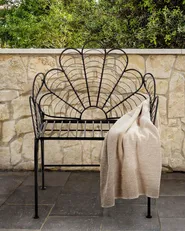 Garden Chair LIGURIA Metal Black_856156