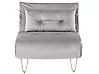 1-Sitzer Schlafsofa VESTFOLD Samtstoff Grau