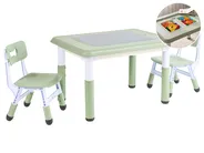 Kids Table with Chairs BONDO Green_1124380