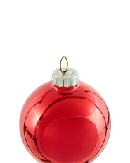 Weihnachtskugel 50er Set SPARKLE Glas Rot / Gold_1027954