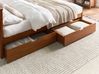 Set of 2 Bed Storage Drawers EPANEY Brown