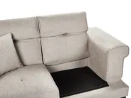 Sofa 2 Seater SKIVE Fabric Taupe_946181