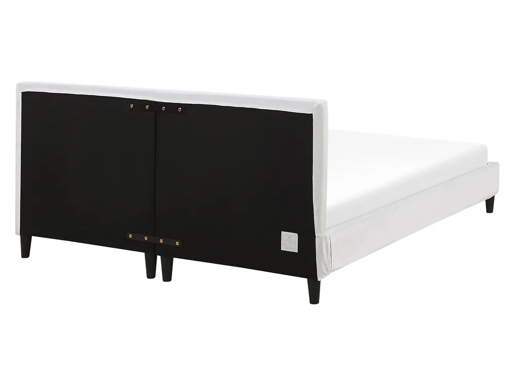 Bed Velvet FITOU 160 x 200 cm (EU King Size) White_777106