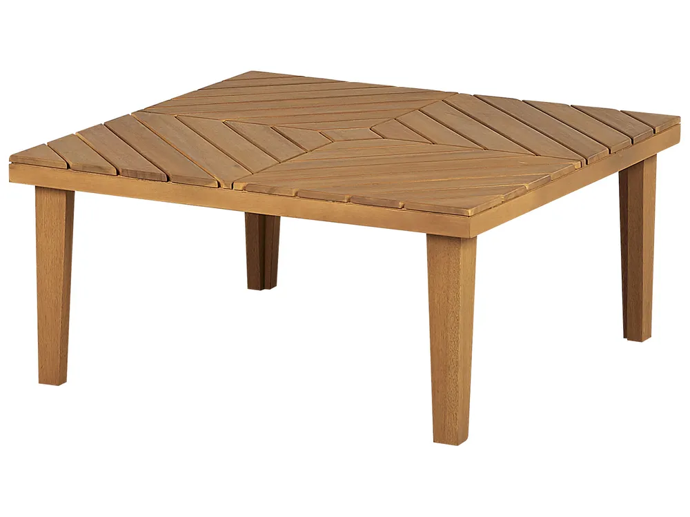 Lounge Set mit Tisch und Ottomane 5-Sitzer BARATTI Akazienholz Braun_830647