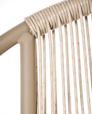 Gartenstuhl OVARO Polyrattan Beige_1026774