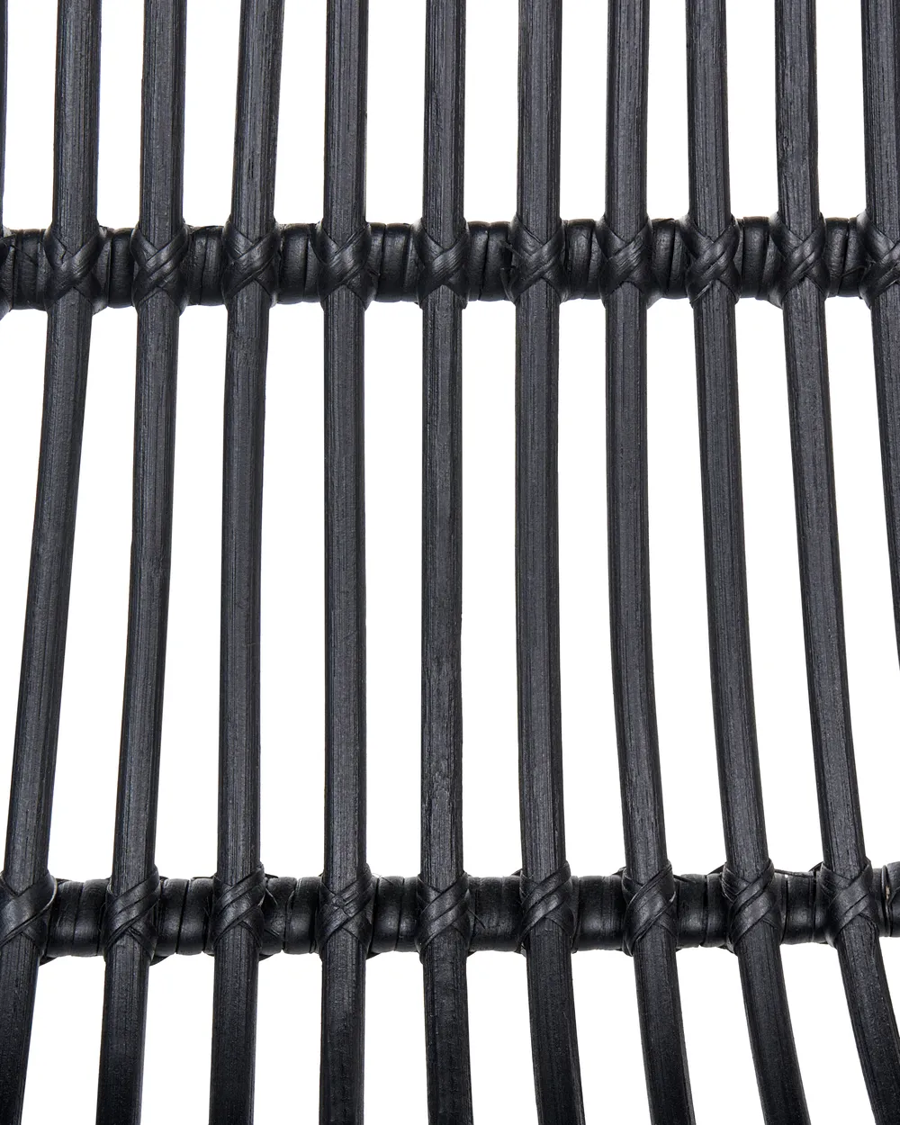 Set mit 2 Barstühlen TERRELL Rattan Schwarz_1072298