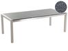 Gartentisch GROSSETO 220 cm 100 cm Granit poliert Grau