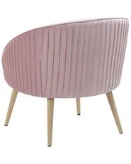 Sessel TROMSO Samtstoff Rosa_767281