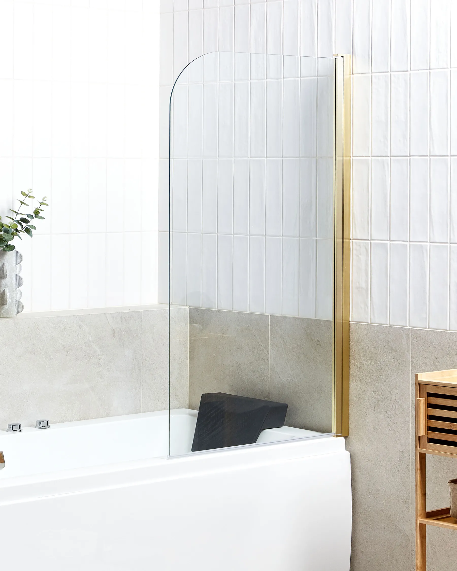 Badewannenaufsatz LAPAN 140 x 80 cm Gold_944160