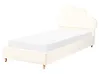 Kinderbett Wolke Samtstoff BELLEVUE 90 x 200 cm Hellbeige