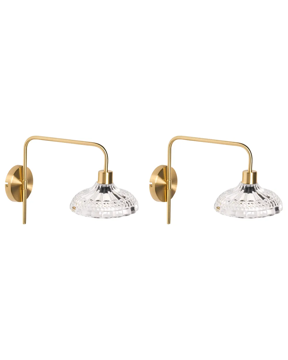 Wandlampe 2er Set MOLINO Metall Gold