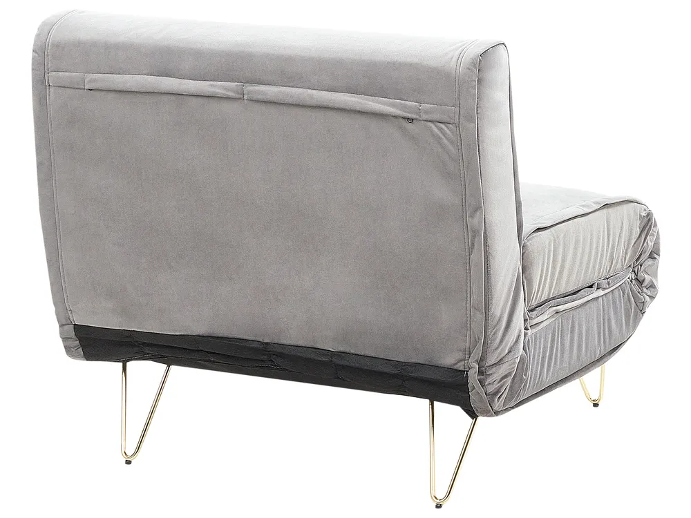 Sofa Set 3-Sitzer VESTFOLD Samtstoff Grau_808949