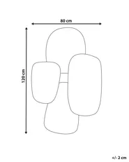 Wandspiegel VOUZON 80 cm 120 cm Silber_915679