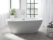 Freistehende Badewanne CARRERA 170 x 80 cm Weiß_717148