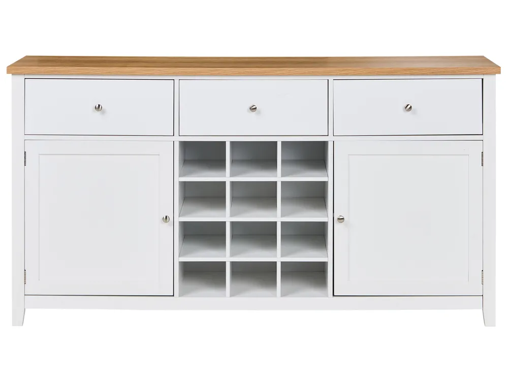 Wine Cabinet LUCASTON White_996577