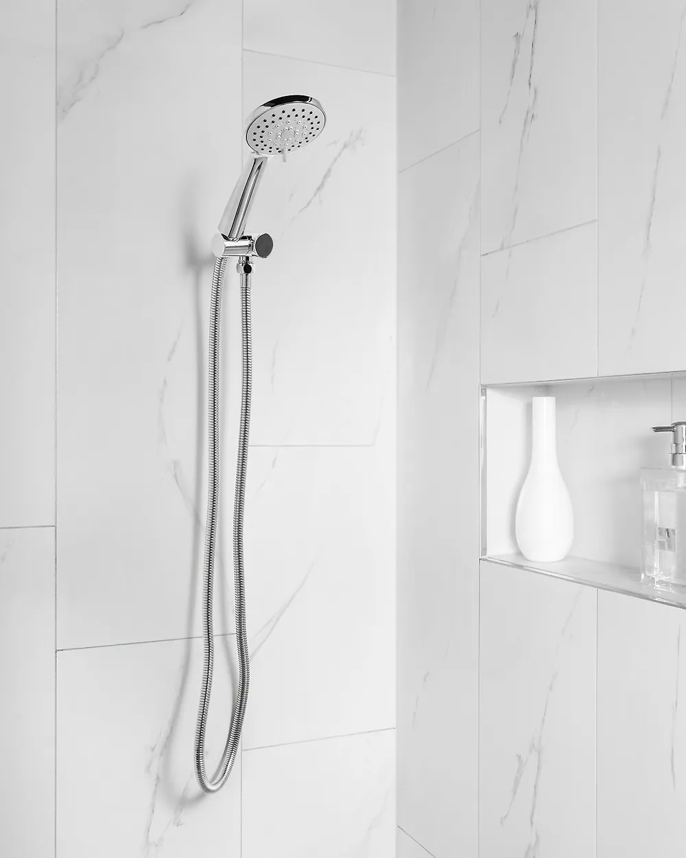 Shower Head and Hose Kit TAMUSHAL 3-function Silver_1185569