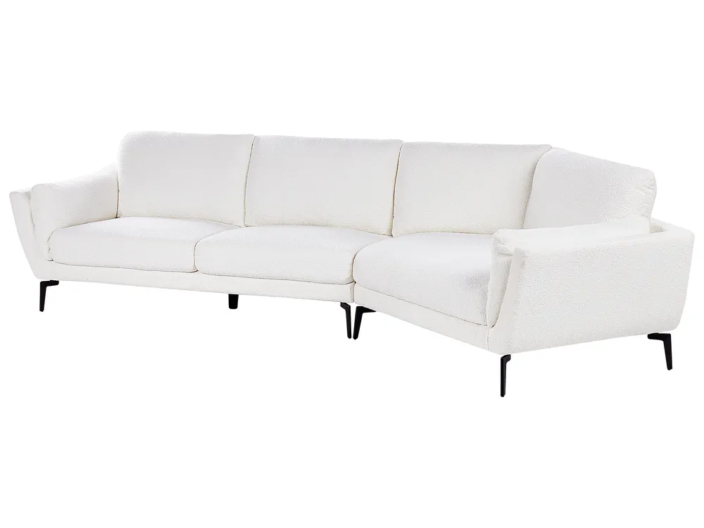 Sofa 3 Seater KANSSELI Boucle White_951105