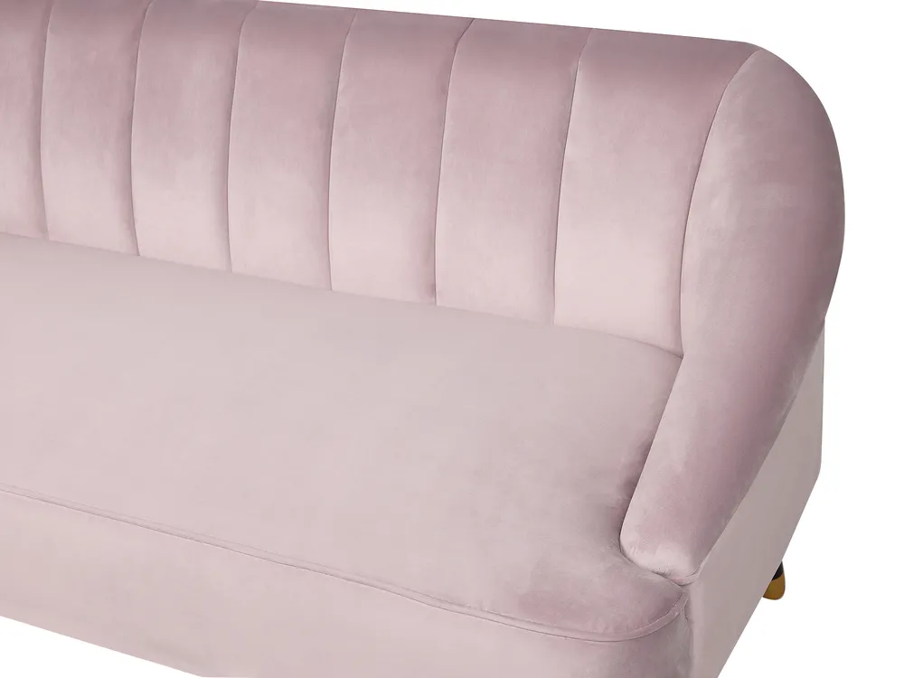 Sofa 3-Sitzer ALSVAG Samtstoff Rosa_732237