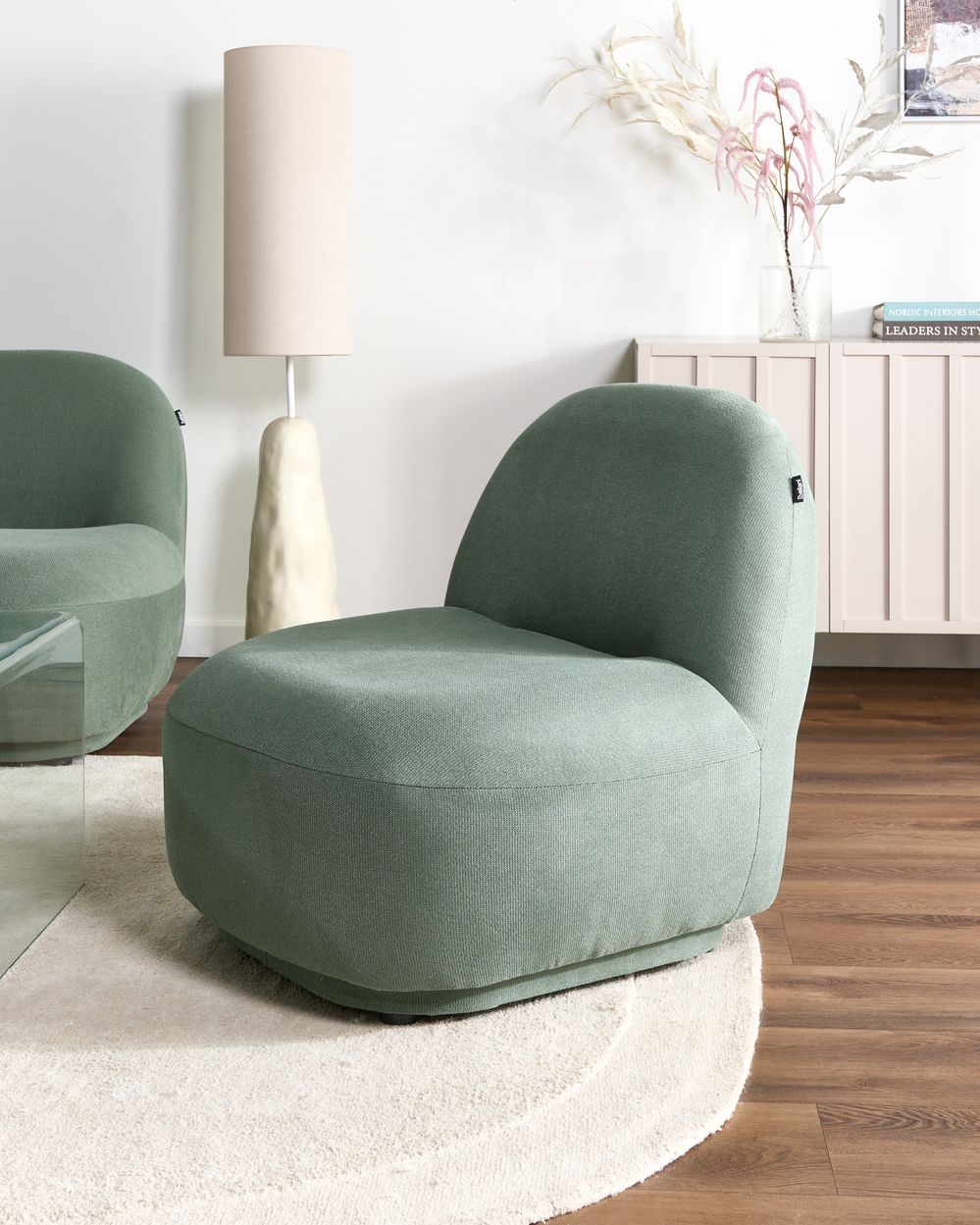 Armchair LOVBERG Fabric Light Green