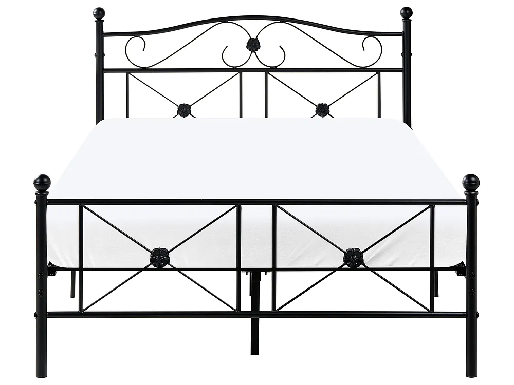Krevet Metal RODEZ 120 x 200 cm Crni_1026510