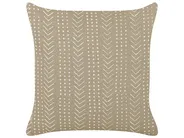 Dekokissen SENECIO 45 x 45 cm Baumwolle Beige Geometrisches Muster_838852