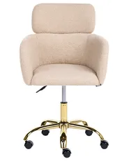 Schreibtischstuhl ALENA Bouclé Hellbeige_1083695