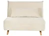Single Sofa Bed SETTEN Velvet Light Beige