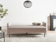 Schlafsofa 3-Sitzer HEMING Stoff Hellbraun_953495