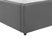 Bed met opbergruimte DREUX Kunstleer Donkergrijs 140 x 200 cm_793186