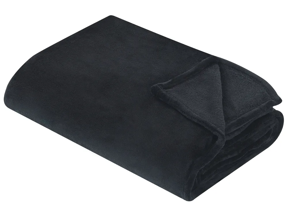 Kuscheldecke BAYBURT 150 x 200 cm Schwarz