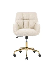 Schreibtischstuhl PALMDALE Bouclé Beige_1154910