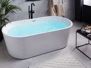 Freestanding Hot Tub with LED HAVANA 1700 x 800 mm White_800873