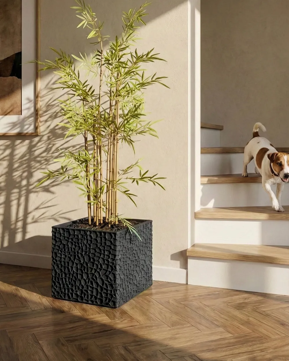 Blumenkübel FEIYAN 44 cm Schwarz_1049793