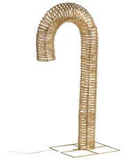 Gartendekoration LED HOLMAVIK 74 cm Zuckerstange Gold_1015744