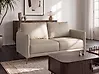 Sofa 2-Sitzer CILENS Stoff Taupe
