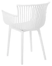 Gartenstuhl 4er Set PESARO Weiß_825423
