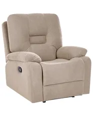 Sofa Set manuell verstellbar 3-Sitzer BERGEN Stoff Taupe_1107174