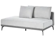 Corner Sofa 3 Seater MYKEN Fabric Light Grey Left Hand_952064