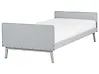 Bett mit Lattenrost Kiefernholz BONNAC 90 x 200 cm Grau