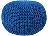 Pouf CONRAD Baumwolle Marineblau