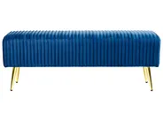 Polsterbank PATERSON Samtstoff Blau_860439