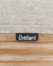 Set of 2 Chairs ALBANZA Fabric Light Brown/ Beige_1090737