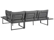 Hoekloungeset met tafel 4-zits PIENZA Lichtbruin/grijs linkszijdig_1003090