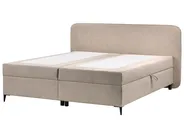 Boxspringbett mit Stauraum Stoff REGENT 180 x 200 cm Taupe_1065391