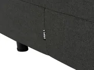 Verstellbares Bett ohne Kopfteil Stoff DUKE II 80 x 200 cm Dunkelgrau_987308