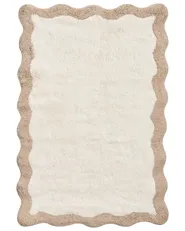 Bath Mat NANGAL Brown/ Beige 60 x 90 cm Cotton_1025937