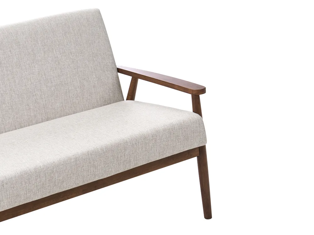 Sofa 2 Seater ESRUM Fabric Dark Brown/ Grey_1014651