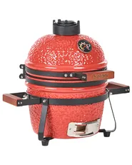 Mini-Holzkohlegrill KAMADO Keramik Rot_1007514